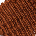 Deep Wave Hair Bundles / Feather Hair Extensions — 100% Virgin Human Hair / Copper Orange LINKTOWIG