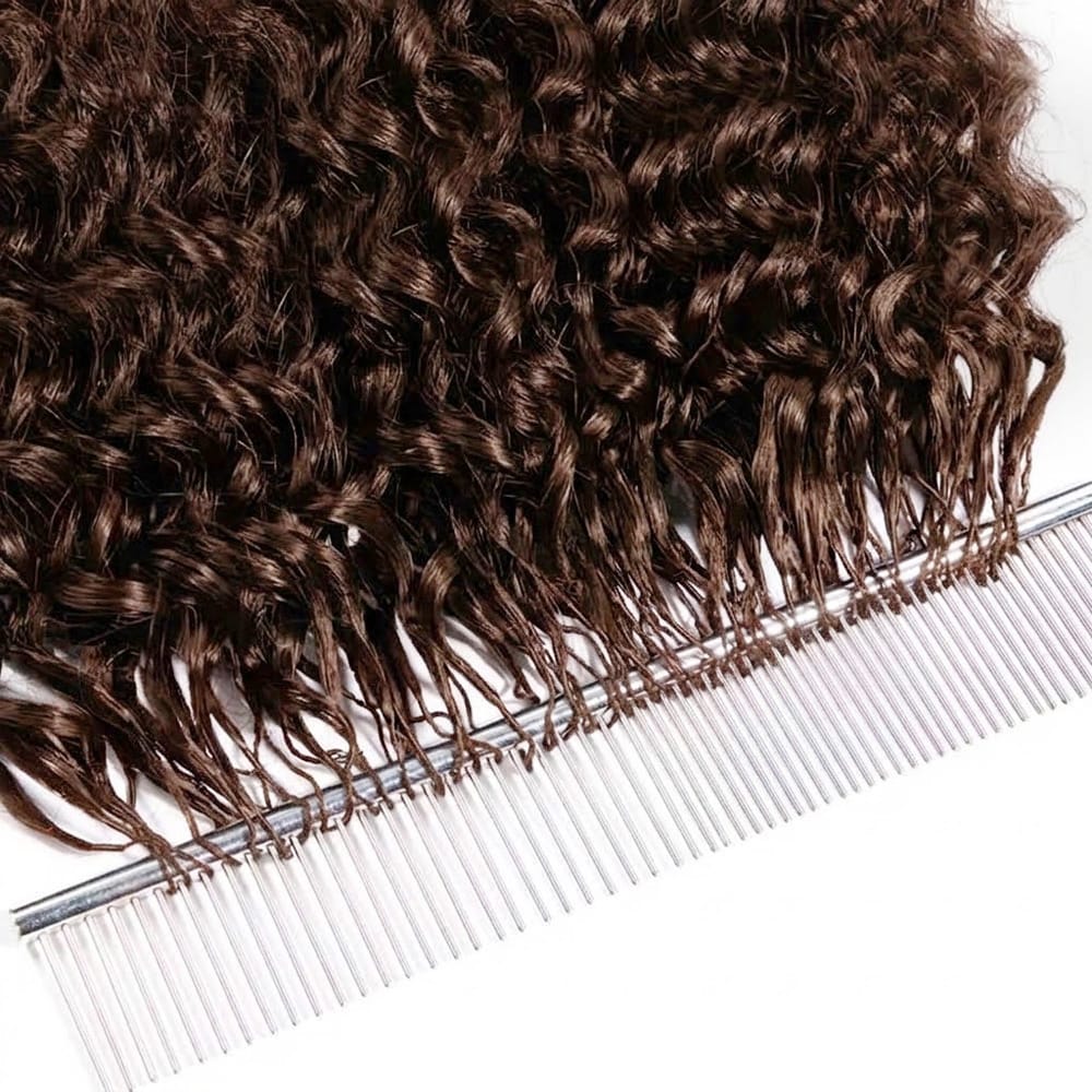 Deep Wave Hair Bundles / Feather Hair Extensions — 100% Virgin Human Hair / Espresso Brown LINKTOWIG