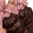 Deep Wave Hair Bundles / Feather Hair Extensions — 100% Virgin Human Hair / Espresso Brown LINKTOWIG