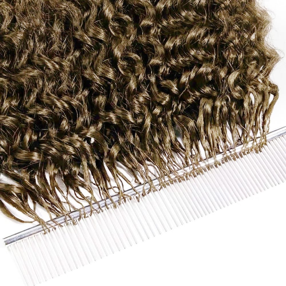 Deep Wave Hair Bundles / Feather Hair Extensions — 100% Virgin Human Hair / Medium Chestnut Brown LINKTOWIG