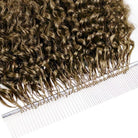 Deep Wave Hair Bundles / Feather Hair Extensions — 100% Virgin Human Hair / Medium Chestnut Brown LINKTOWIG