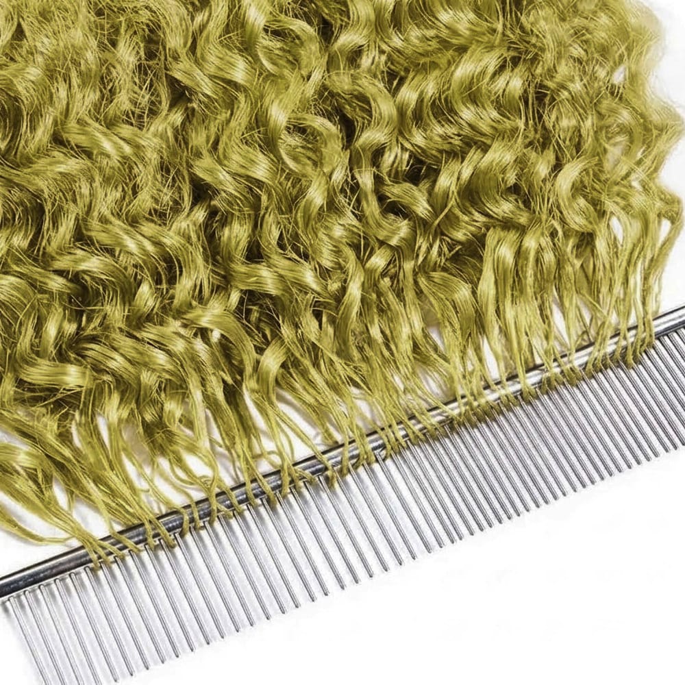 Deep Wave Hair Bundles / Feather Hair Extensions — 100% Virgin Human Hair / Olive Green Blonde LINKTOWIG
