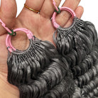 Deep Wave Hair Bundles / Feather Hair Extensions — 100% Virgin Human Hair / Silver Grey LINKTOWIG