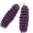 Deep Wave Hair Bundles / Feather Hair Extensions — 100% Virgin Human Hair / Violet Purple LINKTOWIG