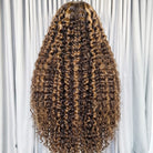 Deep Wave HD Lace Super Natural Lace Frontal Human Hair Wigs Chocolate Brown LINKTOWIG