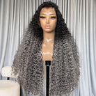 Deep Wave HD Lace Super Natural Lace Frontal Human Hair Wigs Dark Roots LINKTOWIG