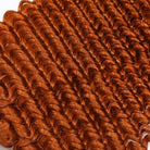 Deep Wave HD Lace Super Natural Lace Frontal Human Hair Wigs Ginger Orange LINKTOWIG