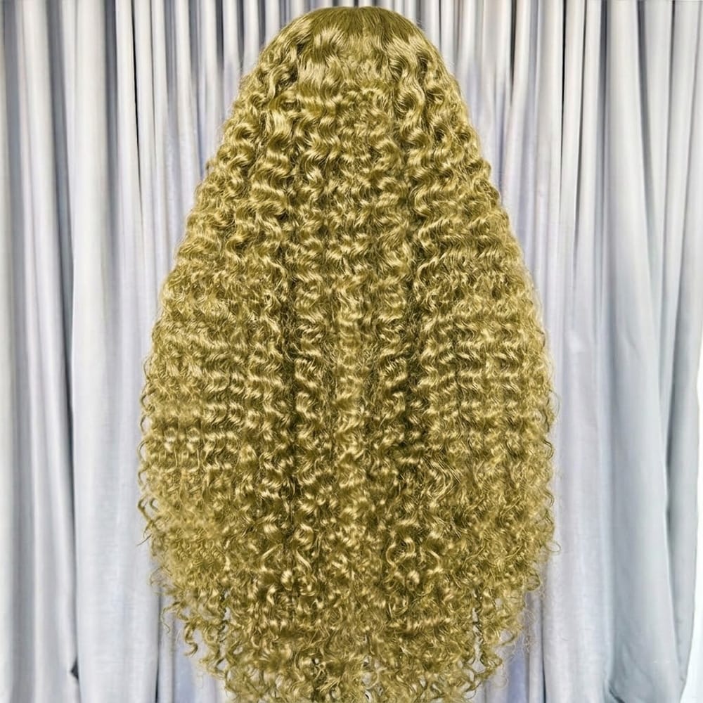 Deep Wave HD Lace Super Natural Lace Frontal Human Hair Wigs Green LINKTOWIG