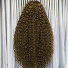 Deep Wave HD Lace Super Natural Lace Frontal Human Hair Wigs Medium Chestnut Brown LINKTOWIG
