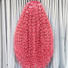 Deep Wave HD Lace Super Natural Lace Frontal Human Hair Wigs pink LINKTOWIG
