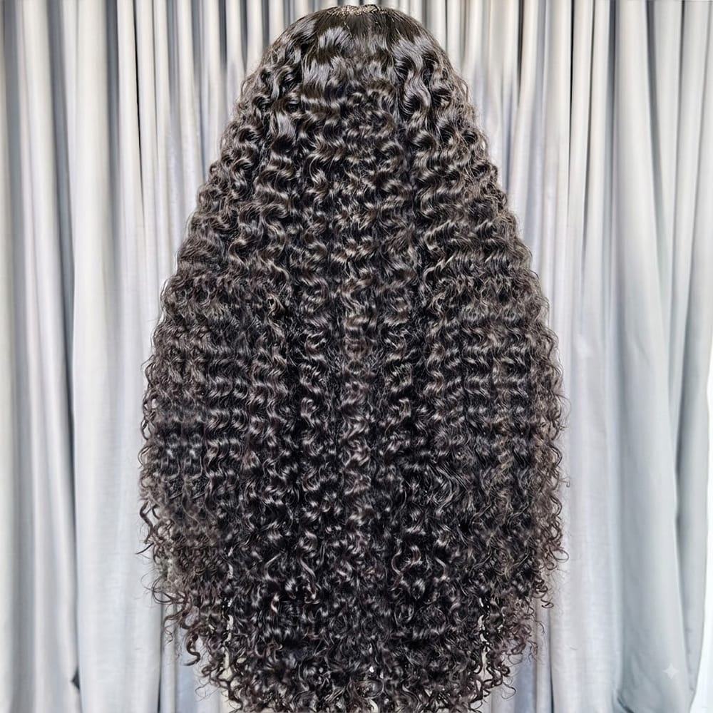 Deep Wave HD Lace Super Natural Lace Frontal Human Hair Wigs Silver Grey LINKTOWIG