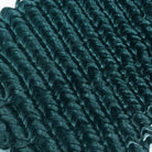 Deep Wave HD Lace Super Natural Lace Frontal Human Hair Wigs Teal Green LINKTOWIG