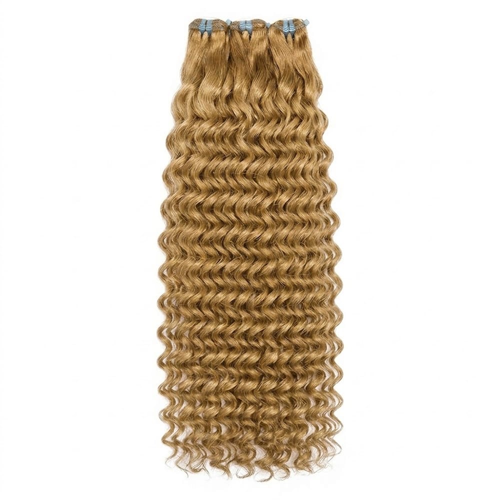 Deep Wave Luxury Natural Hair Weft – 100% Virgin Human Hair / Wig Ash Brown LINKTOWIG