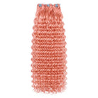 Deep Wave Luxury Natural Hair Weft – 100% Virgin Human Hair / Wig Bubblegum Pink LINKTOWIG