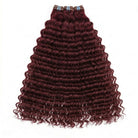 Deep Wave Luxury Natural Hair Weft – 100% Virgin Human Hair / Wig Burgundy LINKTOWIG