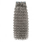 Deep Wave Luxury Natural Hair Weft – 100% Virgin Human Hair / Wig Charcoal Grey LINKTOWIG