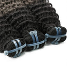 Deep Wave Luxury Natural Hair Weft – 100% Virgin Human Hair / Wig Dark Roots LINKTOWIG
