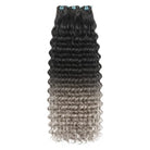 Deep Wave Luxury Natural Hair Weft – 100% Virgin Human Hair / Wig Dark Roots LINKTOWIG