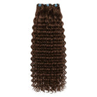 Deep Wave Luxury Natural Hair Weft – 100% Virgin Human Hair / Wig Espresso Brown LINKTOWIG