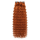 Deep Wave Luxury Natural Hair Weft – 100% Virgin Human Hair / Wig Ginger Orange LINKTOWIG