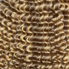 Deep Wave Luxury Natural Hair Weft – 100% Virgin Human Hair / Wig Honey Blonde Highlights LINKTOWIG