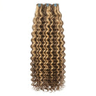 Deep Wave Luxury Natural Hair Weft – 100% Virgin Human Hair / Wig Honey Blonde Highlights LINKTOWIG