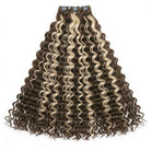 Deep Wave Luxury Natural Hair Weft – 100% Virgin Human Hair / Wig Piano Highlight Silver Grey LINKTOWIG