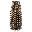 Deep Wave Luxury Natural Hair Weft – 100% Virgin Human Hair / Wig Piano Highlight Silver Grey LINKTOWIG