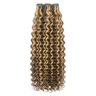 Deep Wave Luxury Natural Hair Weft – 100% Virgin Human Hair / Wig Piano-style blended highlights LINKTOWIG