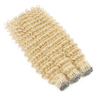 Deep Wave Luxury Natural Hair Weft – 100% Virgin Human Hair / Wig Platinum Blonde LINKTOWIG