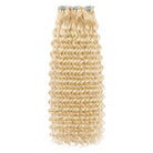 Deep Wave Luxury Natural Hair Weft – 100% Virgin Human Hair / Wig Platinum Blonde LINKTOWIG
