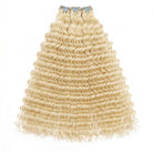 Deep Wave Luxury Natural Hair Weft – 100% Virgin Human Hair / Wig Platinum Blonde LINKTOWIG