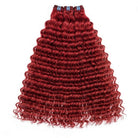 Deep Wave Luxury Natural Hair Weft – 100% Virgin Human Hair / Wig Ruby Red LINKTOWIG
