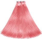 Hair Weft Luxury Natural Straight  — 100% Virgin Human Hair Extensions Bubblegum Pink LINKTOWIG