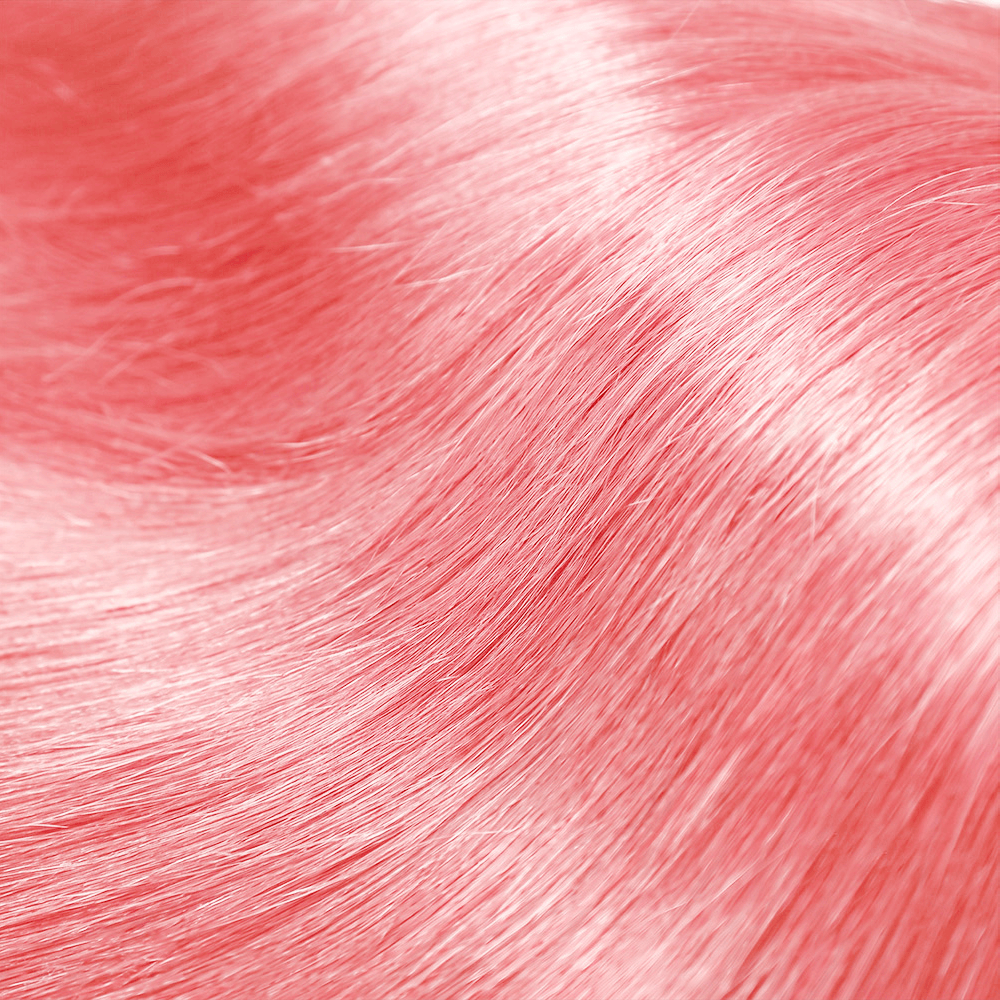 Hair Weft Luxury Natural Straight  — 100% Virgin Human Hair Extensions Bubblegum Pink LINKTOWIG