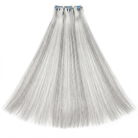 Hair Weft Luxury Natural Straight  — 100% Virgin Human Hair Extensions Charcoal Grey LINKTOWIG