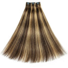 Hair Weft Luxury Natural Straight  — 100% Virgin Human Hair Extensions Chocolate Brown LINKTOWIG