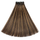 Hair Weft Luxury Natural Straight  — 100% Virgin Human Hair Extensions Chocolate Brown Mix Honey Blonde LINKTOWIG