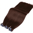 Hair Weft Luxury Natural Straight  — 100% Virgin Human Hair Extensions Espresso Brown LINKTOWIG