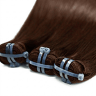 Hair Weft Luxury Natural Straight  — 100% Virgin Human Hair Extensions Espresso Brown LINKTOWIG