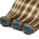 Hair Weft Luxury Natural Straight  — 100% Virgin Human Hair Extensions Honey Brown LINKTOWIG