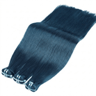 Hair Weft Luxury Natural Straight  — 100% Virgin Human Hair Extensions Midnight Blue LINKTOWIG