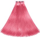 Hair Weft Luxury Natural Straight  — 100% Virgin Human Hair Extensions pink LINKTOWIG