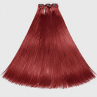 Hair Weft Luxury Natural Straight  — 100% Virgin Human Hair Extensions Ruby Red LINKTOWIG