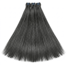 Hair Weft Luxury Natural Straight  — 100% Virgin Human Hair Extensions Silver Grey LINKTOWIG