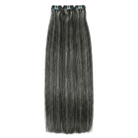 Hair Weft Luxury Natural Straight  — 100% Virgin Human Hair Extensions Silver Grey LINKTOWIG