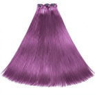 Hair Weft Luxury Natural Straight  — 100% Virgin Human Hair Extensions Violet Purple LINKTOWIG