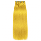 Hair Weft Luxury Natural Straight  — 100% Virgin Human Hair Extensions Yellow LINKTOWIG