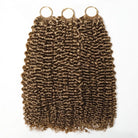 Kinky Curly Hair Bundles / Feather Hair Extensions — 100% Virgin Human Hair / Ash Brown LINKTOWIG