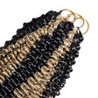 Kinky Curly Hair Bundles / Feather Hair Extensions — 100% Virgin Human Hair / Black and grey blended highlights LINKTOWIG